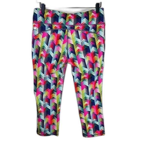Fabletics Lima high intensity Multi Color Capri crop leggings Medium - Picture 8 of 10